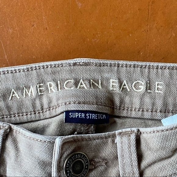 American Eagle Outfitters Womens Super Stretch Hi Rise Jegging Tan Size 6 Short - Picture 2 of 7